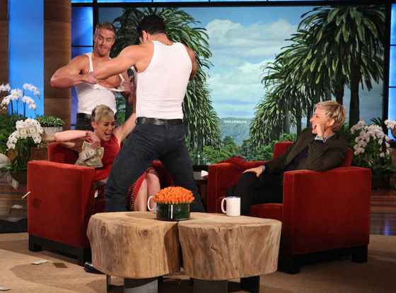 Ellen DeGeneres, Miley Cyrus Ellen DeGeneres, Miley Cyrus